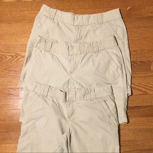 Lot of 3 Old Navy shorts school uniforms size 10